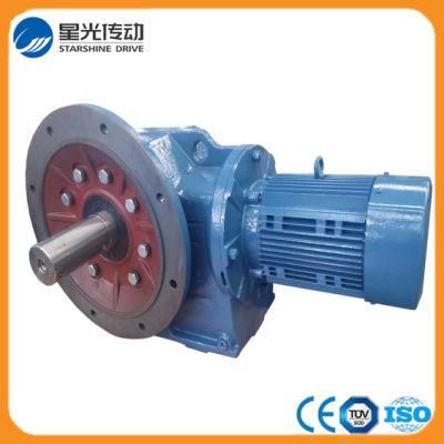 K107 Flange Mounted Solid Shaft Bevel Gearbox with Motor