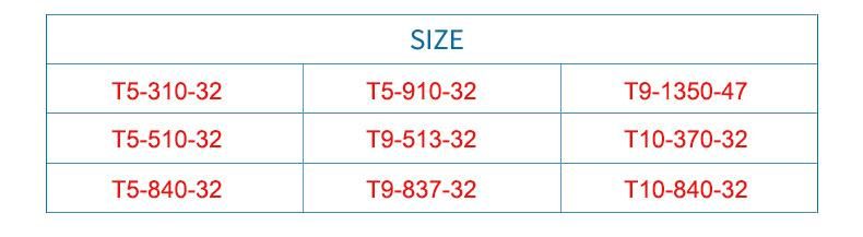 T5/T9/T10 High Quality Polyurethane Material Sausage Machine Parts Timing Belts