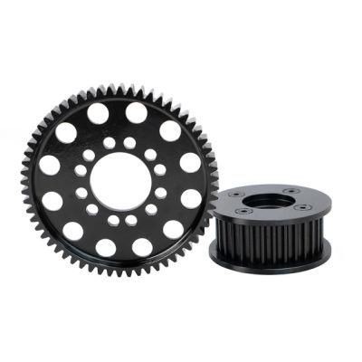 Customizable Black Oxide Timing Pulley and Standard Gt2 Timing Belt Pulley