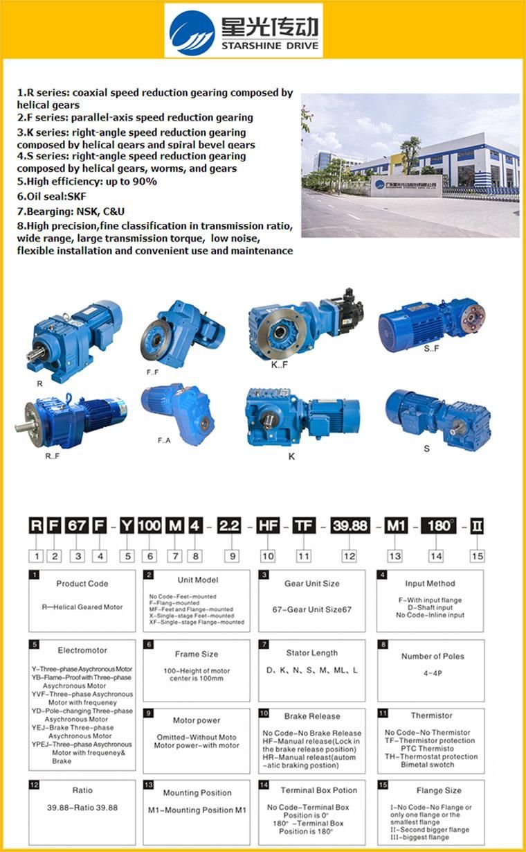 K Series Helical Bevel Gearbox Flange Mounted