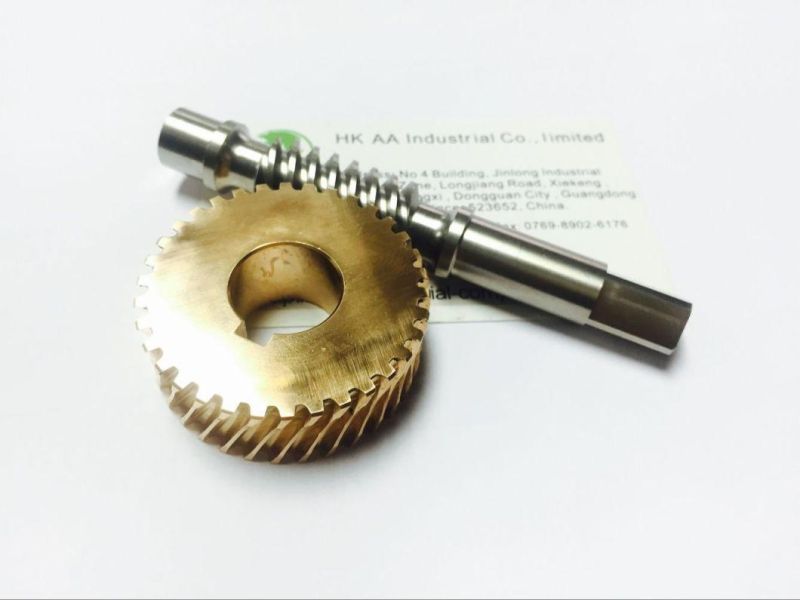 Steel Alloy and Brass Precision Helical Worm Gear for Reducer