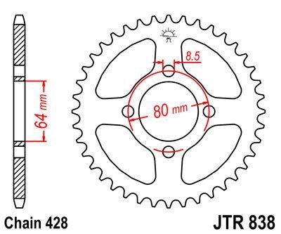 Yog Motorcycle Parts Motorcycle Rear Sprocket YAMAHA Crypton T110