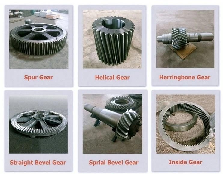 OEM Transmission/Helical/Spiral Wheel/Bevel Wheel Gear by Forging/Machining/Casting