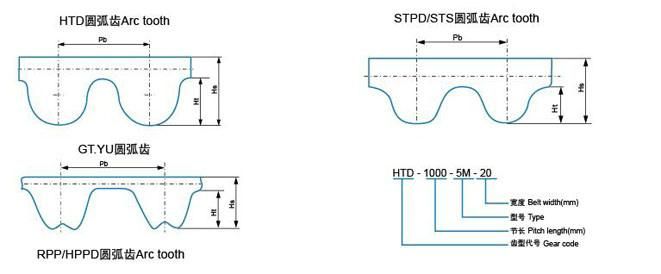 Custom-Made Industrial Rubber Timing Belts