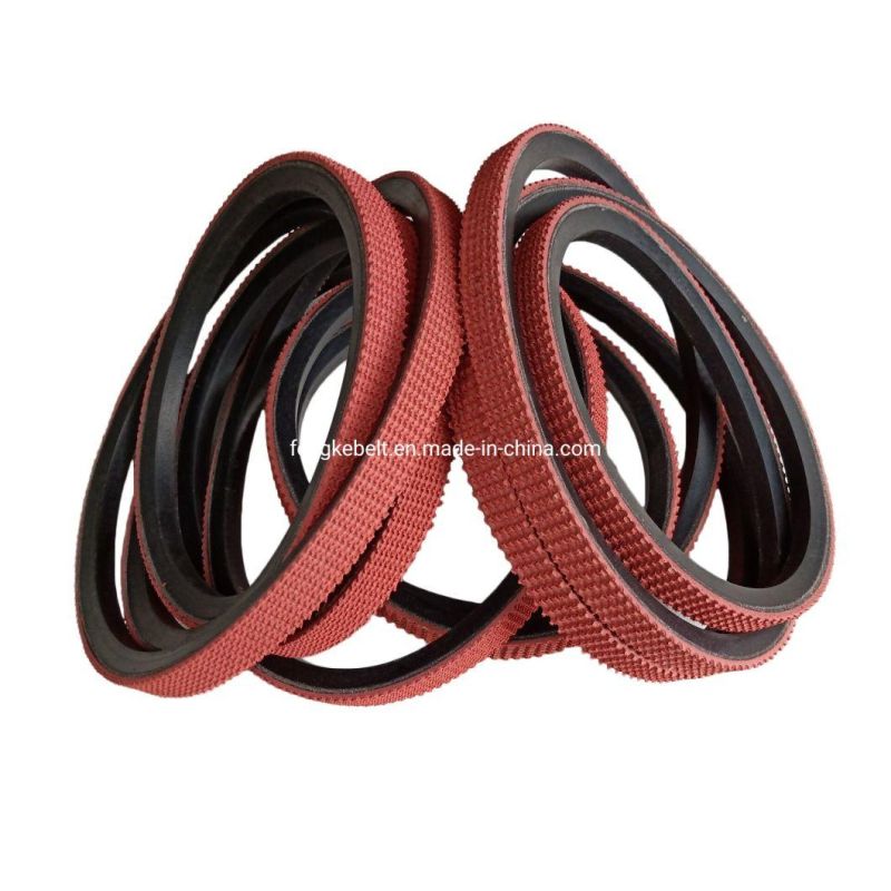 Red Grass Rubber Coating Rubber V Belt C-311