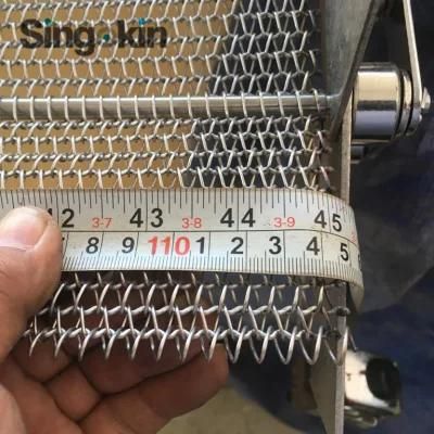 SUS304 Wire Balanced Weave Conveyor Belt Transport Mesh Belt for Bakery Machinery