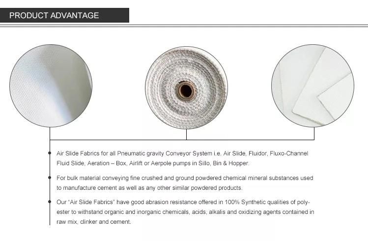 Pneumatic Conveying Air Slide Chute Conveyor Canvas Fabric