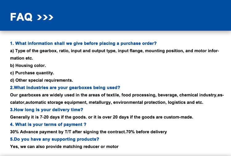 100: 1 Ratio Worm Gearbox Inline Gear Reducer