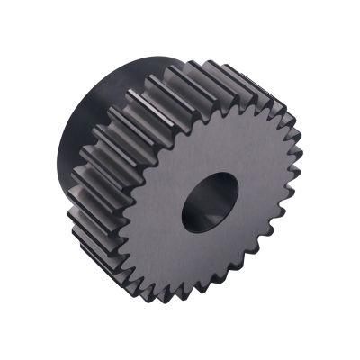 High Frequency Quenching Treatment Blackening Aluminum Alloy Spur Gear for Automated Assembly Line