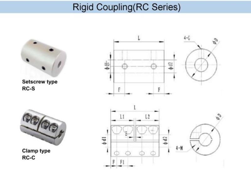 Customized Coupling Rigids with Set Screw