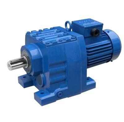 R Series Rectangular Horizontal Gear Reducer Low Noise Reducer Conveyor Belt Transmission Gear Reducer