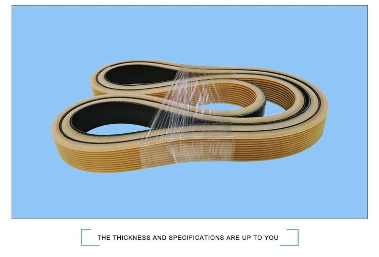 Hight Wear-Resisting Transparent Transmission Rubber Flat Belt for Folder Gluer Machine