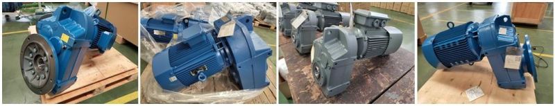 F Series Parallel Shaft Helical Gear Motor with B5 Flange Mounted