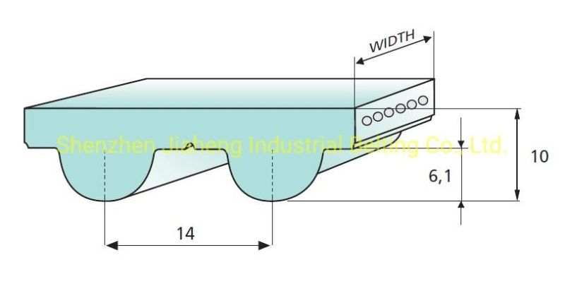 Powerful PU Toothed Belt Synchronous Belt Htd 14m Truly Endless