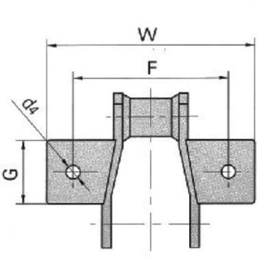 ISO DIN Industrial Transmission Conveyor Drive Link Roller Chain Special Welded Chain with K1 K2 A1 A2 Attachment