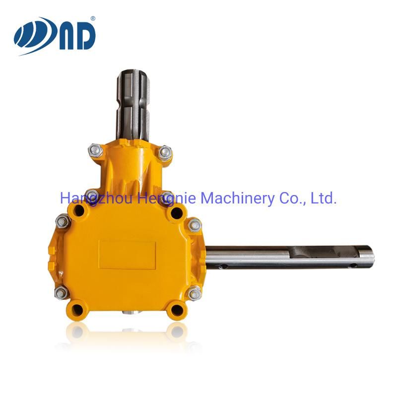 Agricultural Gearbox for Fertilizer Spreader, Tiller Post Hole Digger Ratio 1:1/3.25:1, Agriculture Machines 540 Rpm Gear Box for Conical Fertilizer Distributor