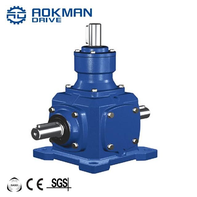 The Best Quality T Series 2: 1 3: 1 Ratio Spiral Bevel Vertical Gear Reducer