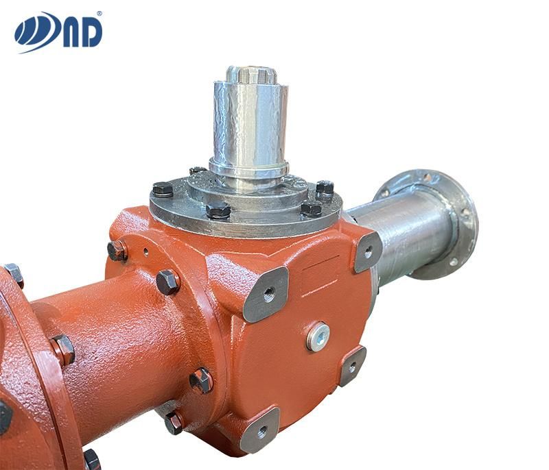 ISO 9001 China High Quality Right Angle Gearbox ND Fertilizer Spreader Gearbox Bevel Gear