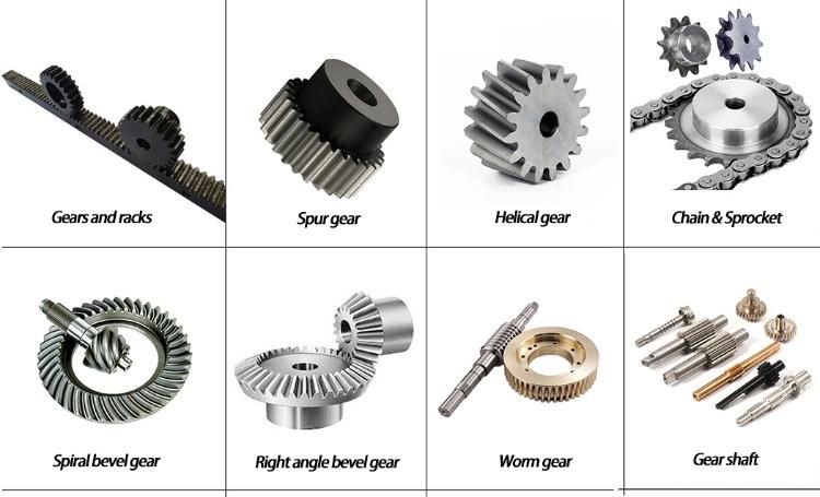 Gear Wheel Precision Forging Transmission Drive Differential Pinion Sprocket Steel Hardened Helical Worm Rack Crown Straight Spiral Spur Bevel Gears