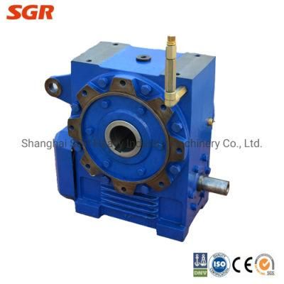 Cast Iron Reducer Double Enveloping Worm Gearbox Transmission 225mm Center Distance