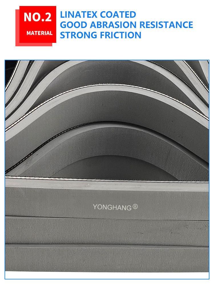 Yonghangbelt Wear-Resisting Paste Box Machine Folder Feeder Belts Rubber Coating Folder Gluer Belts