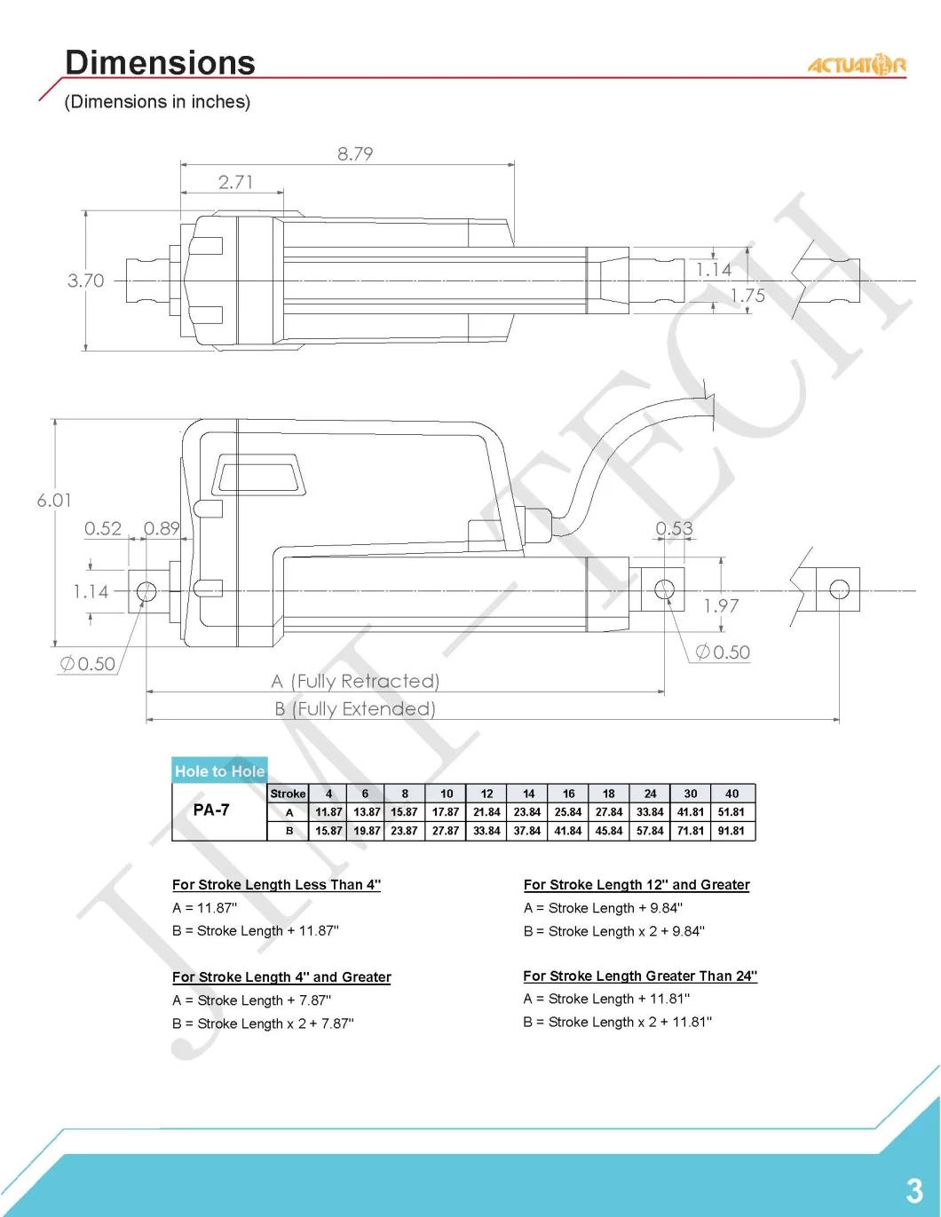 300mm Stroke Max 120000n IP65 Waterproof Heavy Duty Low Price Industrial Linear Actuators