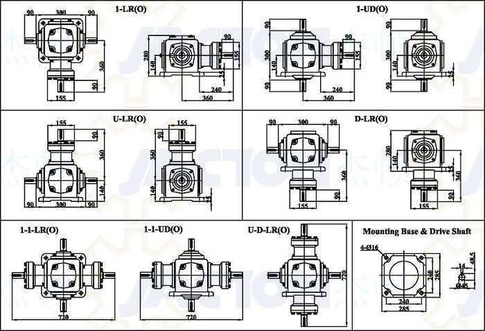 High Capacity Jt45 Right-Angle Spiral Tooth Bevel Gear Drives