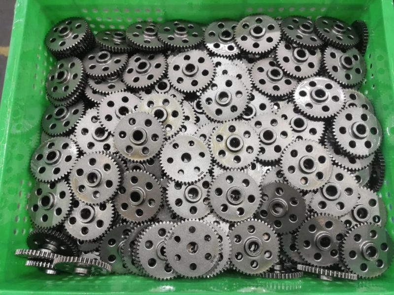 Powder Metallurgy Transmission Iron Alloy Gearbox Reducer Sintered Doulbe Gear for DC Motor