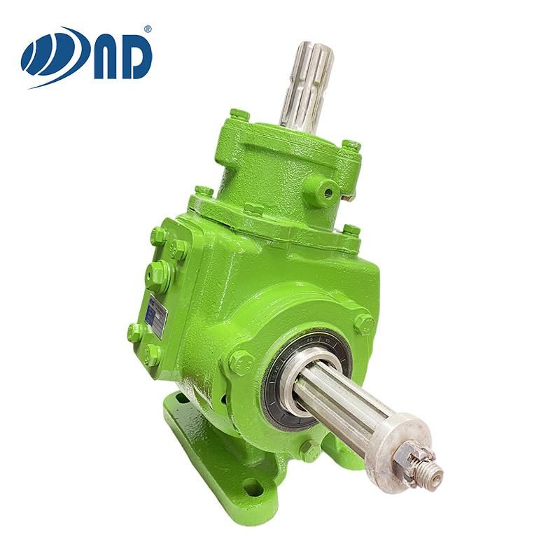 China Factory ND Agricultural Bevel Gearbox Pto Farm Rotary Mixer Tractor Right Angle Gearbox Helical Tiller Reduction Transmission Machinery