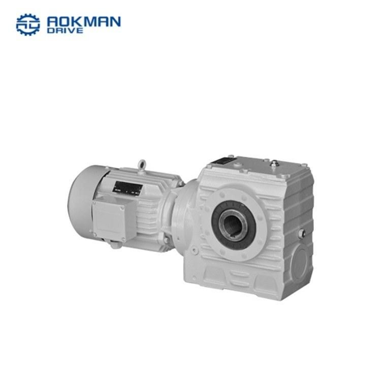 S Series Helical Worm Variable Speed Gear Box with Motor