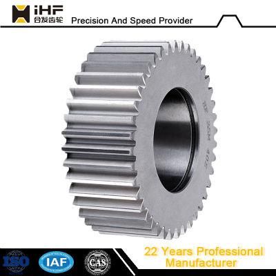 Manufacturing Precision AISI 1045 Helical Gear with Gear Hobbing Machine