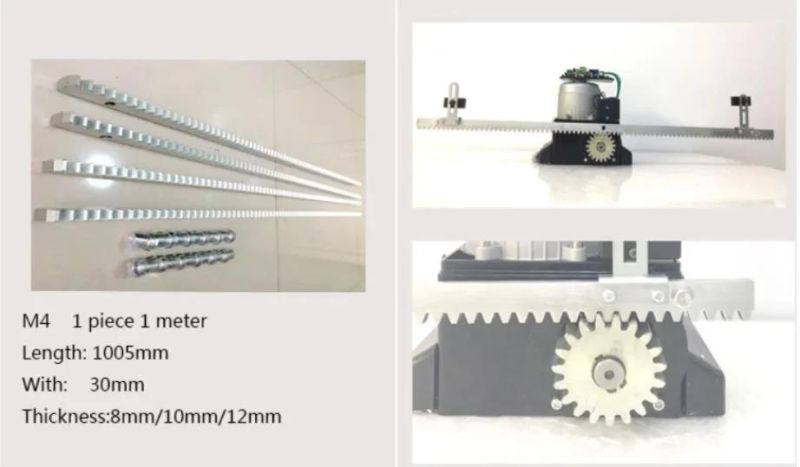 Automatic Sliding Gate Opener A3 Steel Gear Rack Automatic Sliding Gate Operator Gear Rack 1005 * 8 * 30 M4 Gear Rack