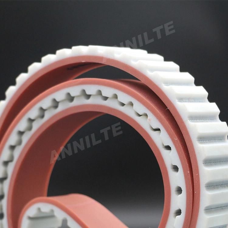 Annilte Customized Wear-Resisting PU Red Rubber Coating Timing Belt Manufacturer