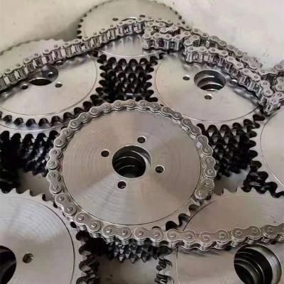 Gear Box Conveyor Transmission Gearbox Belt Parts Roller Chains Competitive Finished Bore Stainless Steel Idler Taper Roller Chain Sprockets