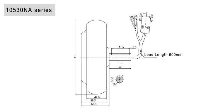 24V Hub Motor Servo Wheel for Robot (TZDL-160-400)