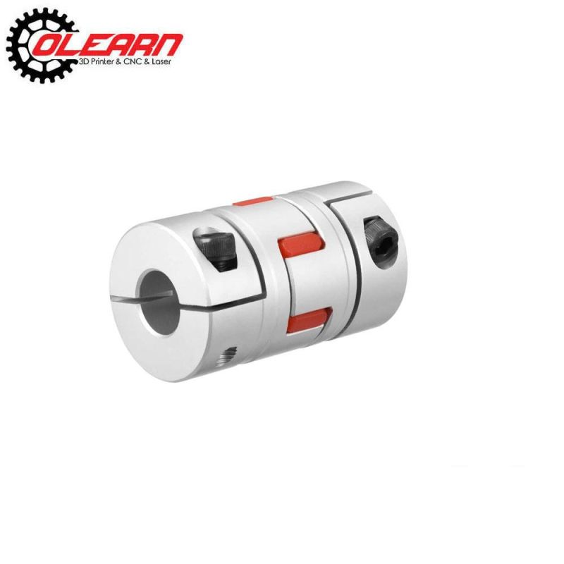 Olearn Aluminium Plum Flexible Shaft Coupling D20 L25 Connector Flexible Coupler for 3D Printer CNC Machine