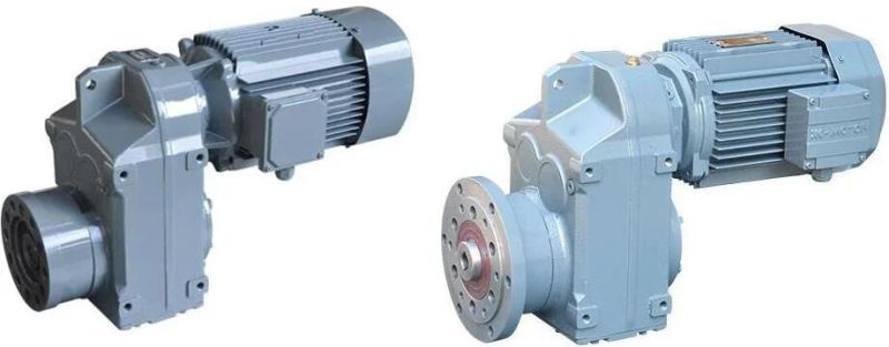 F Series Parallel Shaft Helical Gearbox for Plastic Extruder with Motor