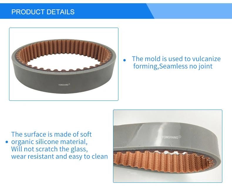 Softorganic Silicone Material, Wear Resistant and Easy to Clean 5m Timing Belt