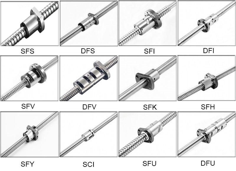 Customized Thread Ground Ball Screw mini size ballscrew