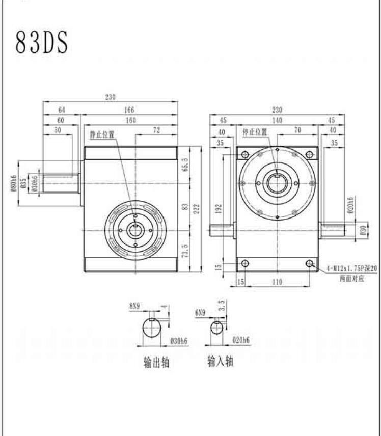 Ds Series High Precision Shaft Type 83ds Cam Indexer