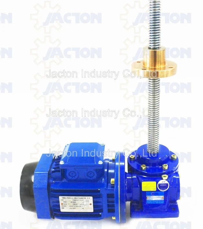 Best Motorized Machine Worm Gear Screw Jack, Electric Long Stroke Machine Screw Jack for Sale, Anti-Rotation Ball Worm Gear Electric Screw Jack for Lifting