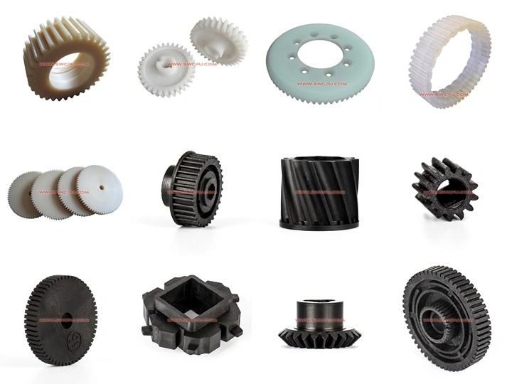 CNC Machining Teflon Plastic Helical Gear / Helical Angle Gear