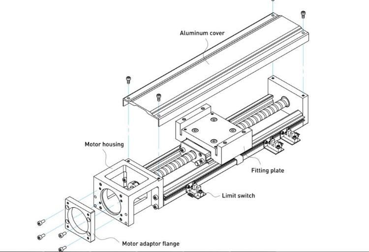 Linear Guide Module for Laser Cutter and Engraver Machine