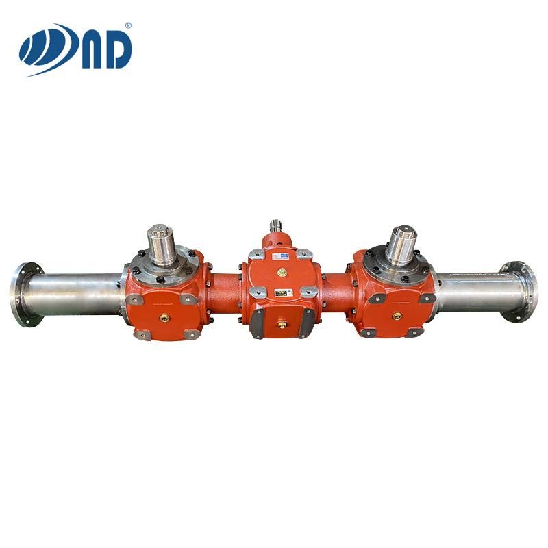 ISO 9001 China High Quality Right Angle Gearbox ND Fertilizer Spreader Gearbox Bevel Gear