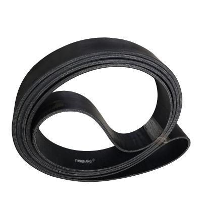 Custom Non-Slip Black Rubber Industrial Cable Pulling Belt