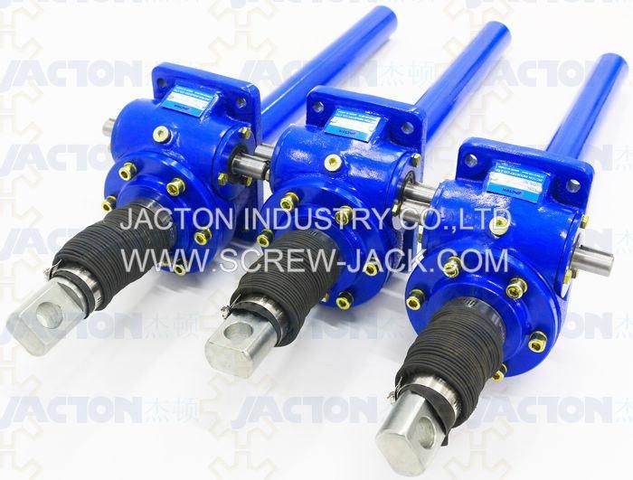 Custom Made 2.5 Ton Worm Gear Drive Jack, Screw Shaft Lifting Jack for Singapore Clients