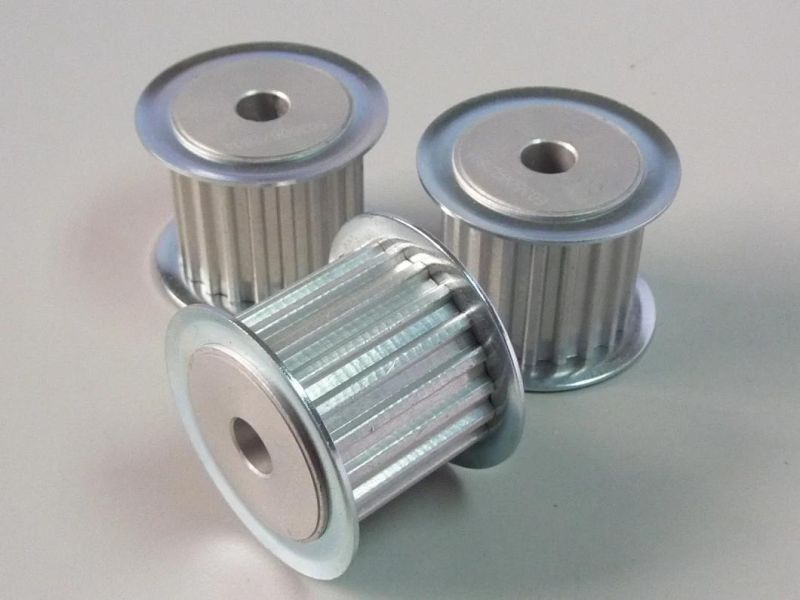 Steel and Aluminum Toothed Belt Pulley Taper Bush or Straight Bore Timing Belt Pulley