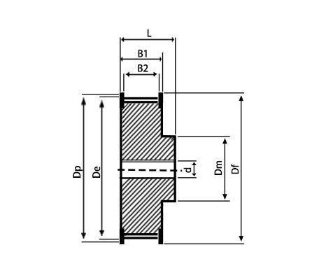 PU T10-610 Circular Toothed Drive Timing T10 Transparent Conveyor Belt