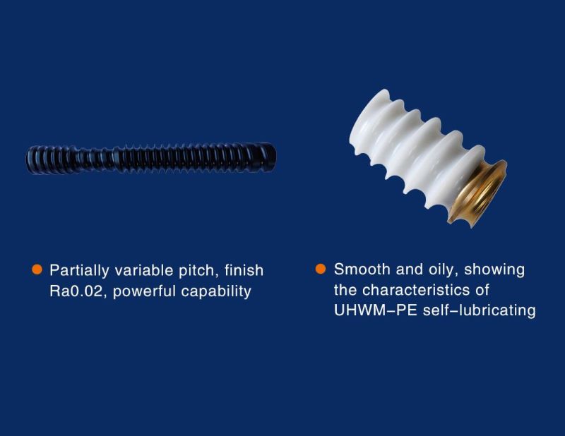 Customized Conveying Machinery Parts Wear-Resistant Nylon/PE Bottle Feeding Screw