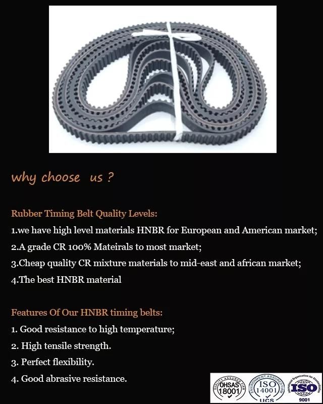 107yu22 Auotomotive Timing Belt Factory for KIA Pride